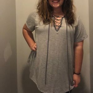 Lace Up Top